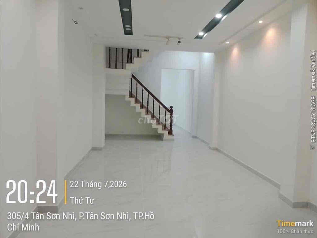 Cho thuê nhà MT 315 Tân Sơn Nhì 4 x 16m đúc 2 lầu ST cho thuê 30 triêu