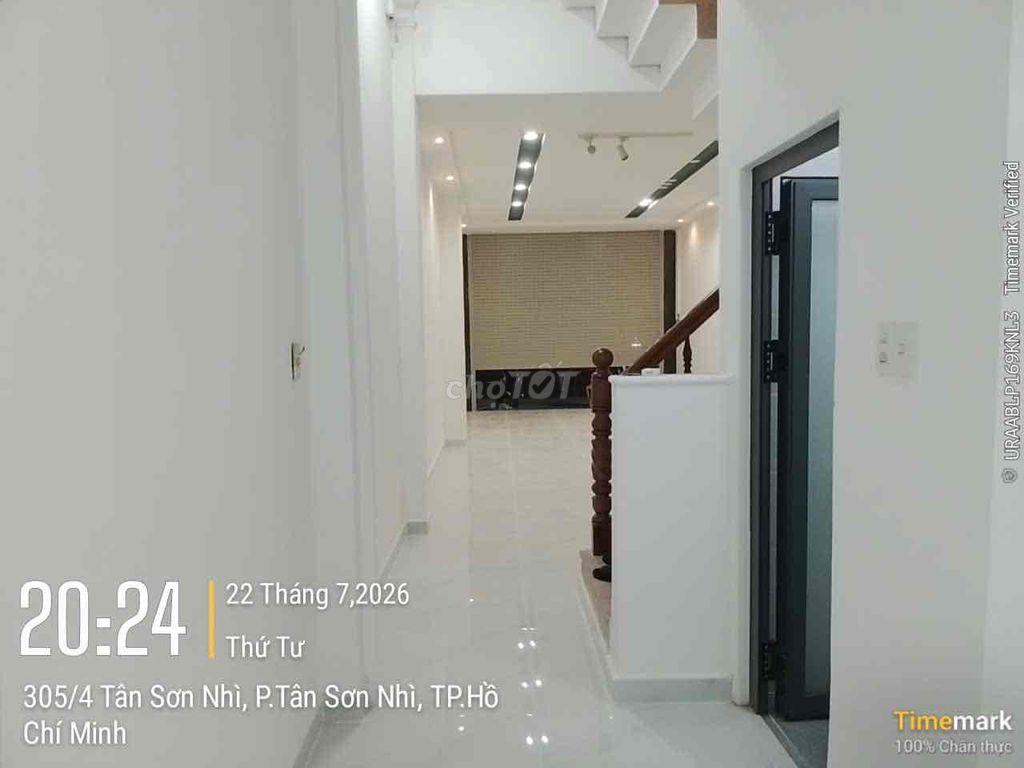Cho thuê nhà MT 315 Tân Sơn Nhì 4 x 16m đúc 2 lầu ST cho thuê 30 triêu