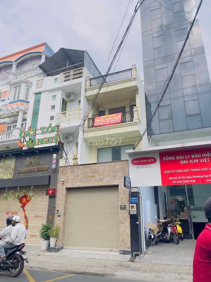 Bán nhà mặt tiền kinh doanh đường Tân Quý, cách Aeon Tân Phú 500m.