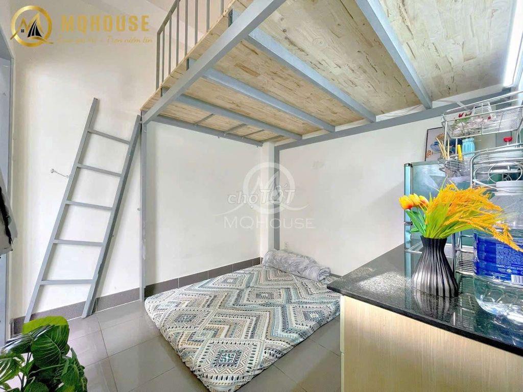 CHO THUÊ PHÒNG GÁC GIÁ RẺ FULL NỘI THẤT CỬA SỔ GẦN ĐẠI HỌC VĂN HIẾN