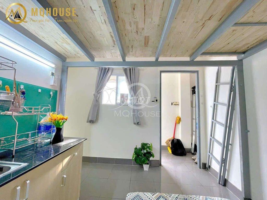 CHO THUÊ PHÒNG GÁC GIÁ RẺ FULL NỘI THẤT CỬA SỔ GẦN ĐẠI HỌC VĂN HIẾN