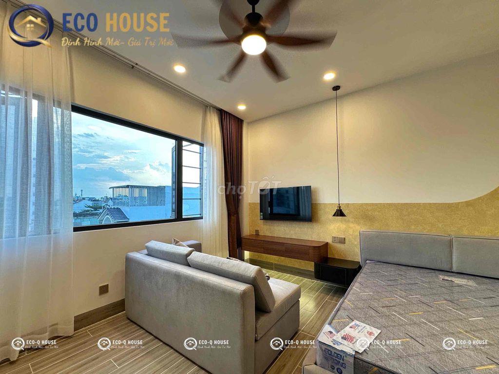 CĂN HỘ DỊCH VỤ LUXURY TÁCH BẾP CỬA SỔ TRỜI FULL NỘI THẤT CAO CẤP