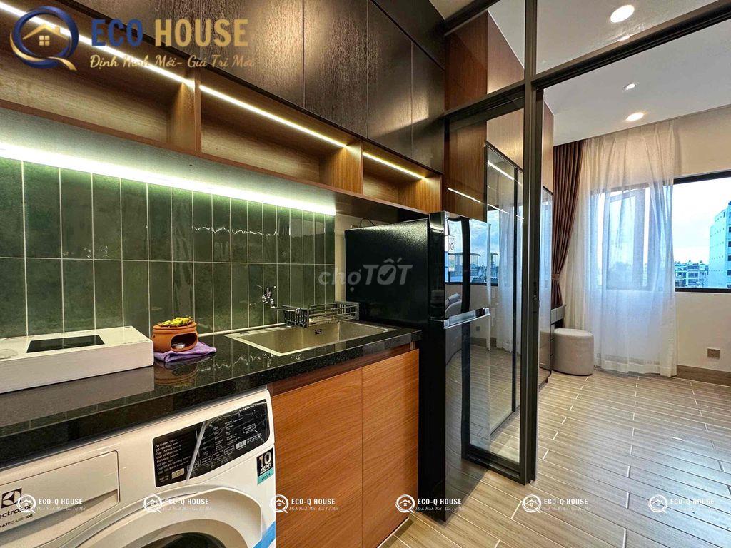 CĂN HỘ DỊCH VỤ LUXURY TÁCH BẾP CỬA SỔ TRỜI FULL NỘI THẤT CAO CẤP