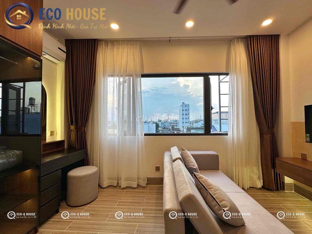 CĂN HỘ DỊCH VỤ LUXURY TÁCH BẾP CỬA SỔ TRỜI FULL NỘI THẤT CAO CẤP