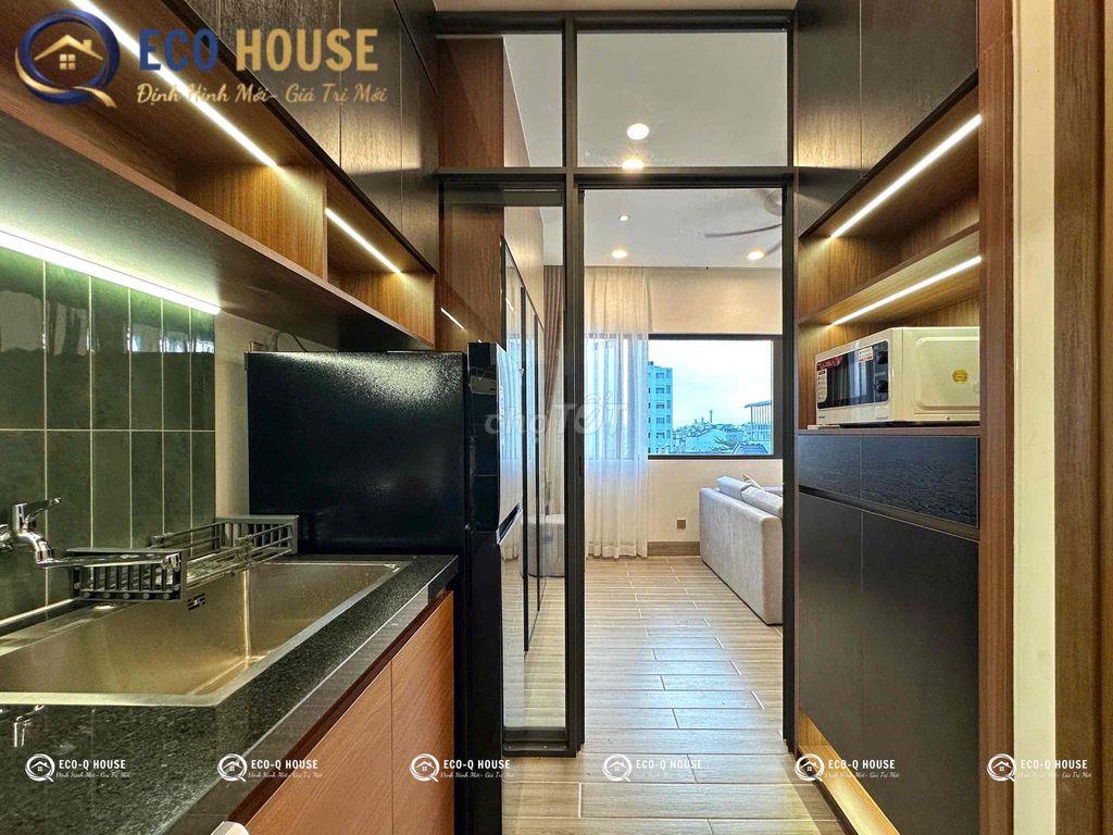 CĂN HỘ DỊCH VỤ LUXURY TÁCH BẾP CỬA SỔ TRỜI FULL NỘI THẤT CAO CẤP