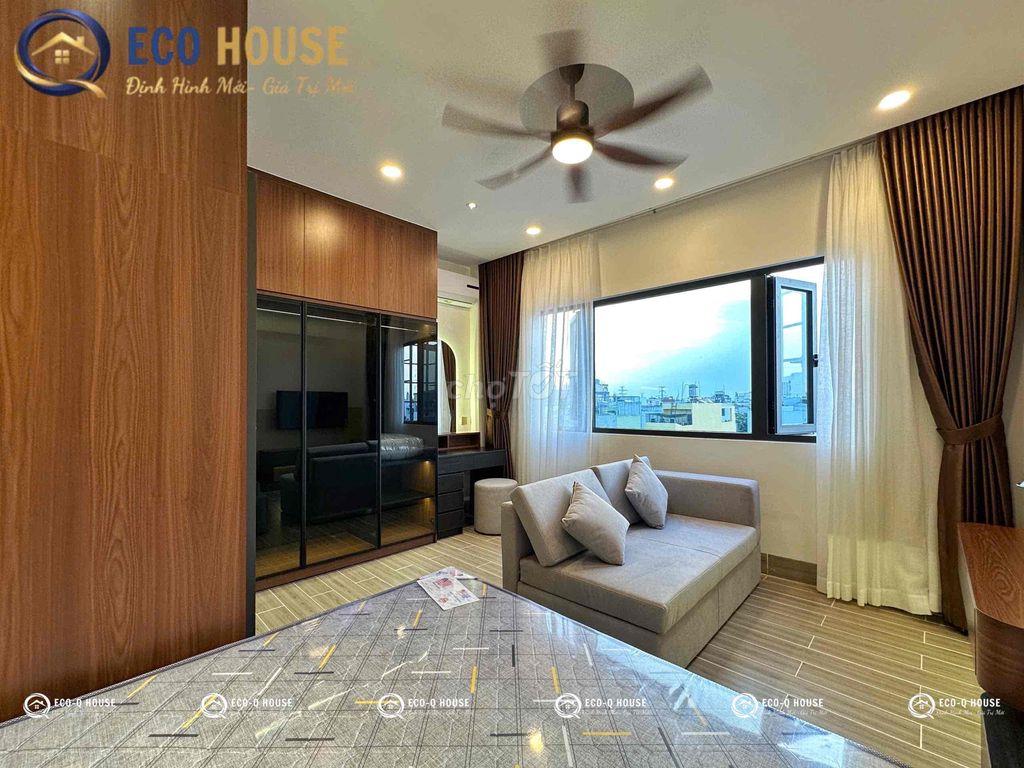 CĂN HỘ DỊCH VỤ LUXURY TÁCH BẾP CỬA SỔ TRỜI FULL NỘI THẤT CAO CẤP