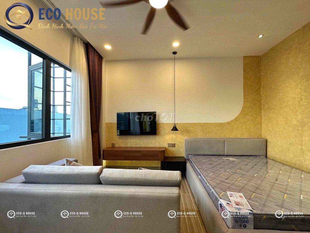 CĂN HỘ DỊCH VỤ LUXURY TÁCH BẾP CỬA SỔ TRỜI FULL NỘI THẤT CAO CẤP