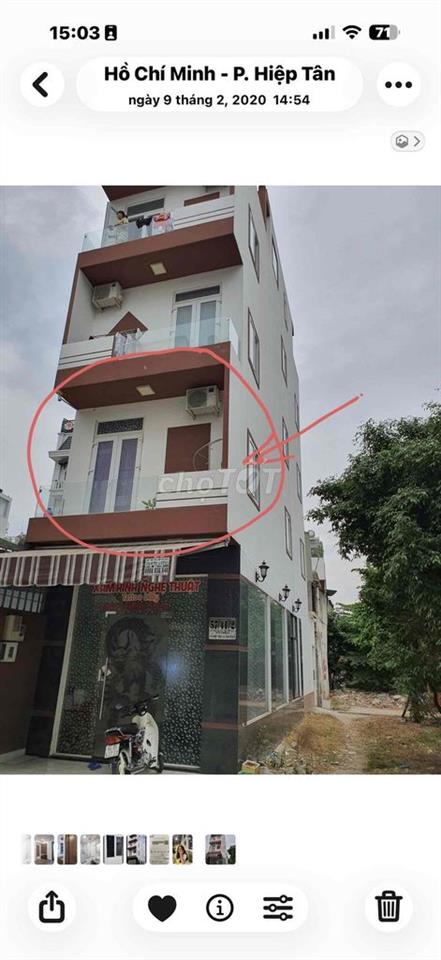 Phòng trọ sát công viên