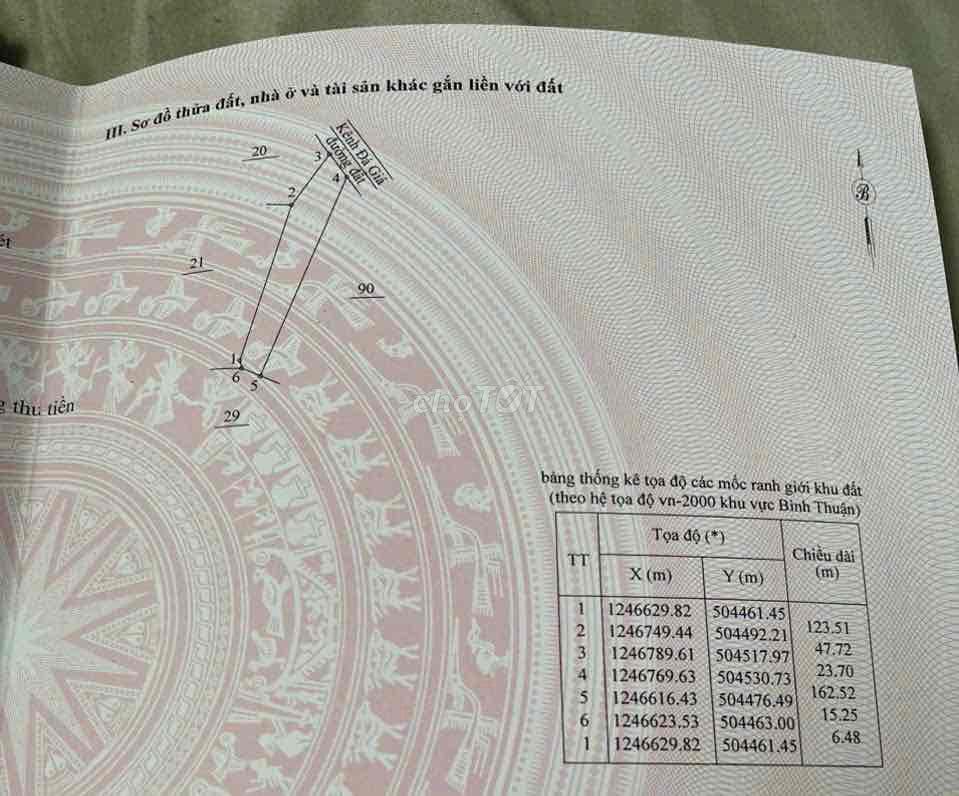 một lô đất 4100m2 cách Tp.Phan Thiết  40phút đi xe