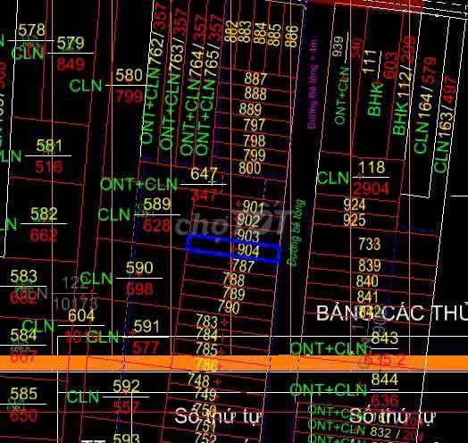 Chính chủ bán đất Tóc Tiên Phú Mỹ 154m² có 100m2 thổ cư, giá 1,25 tỷ