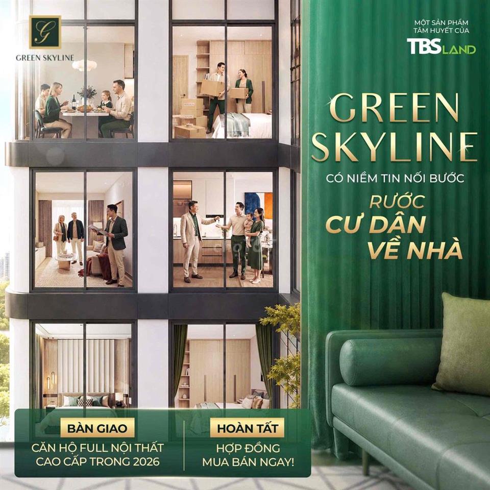 GIỎ HÀNG MỞ BÁN MỚI NHẤT CĂN 2PN2WC Full NT GIÁ 3,85 tỷ Green Skyline