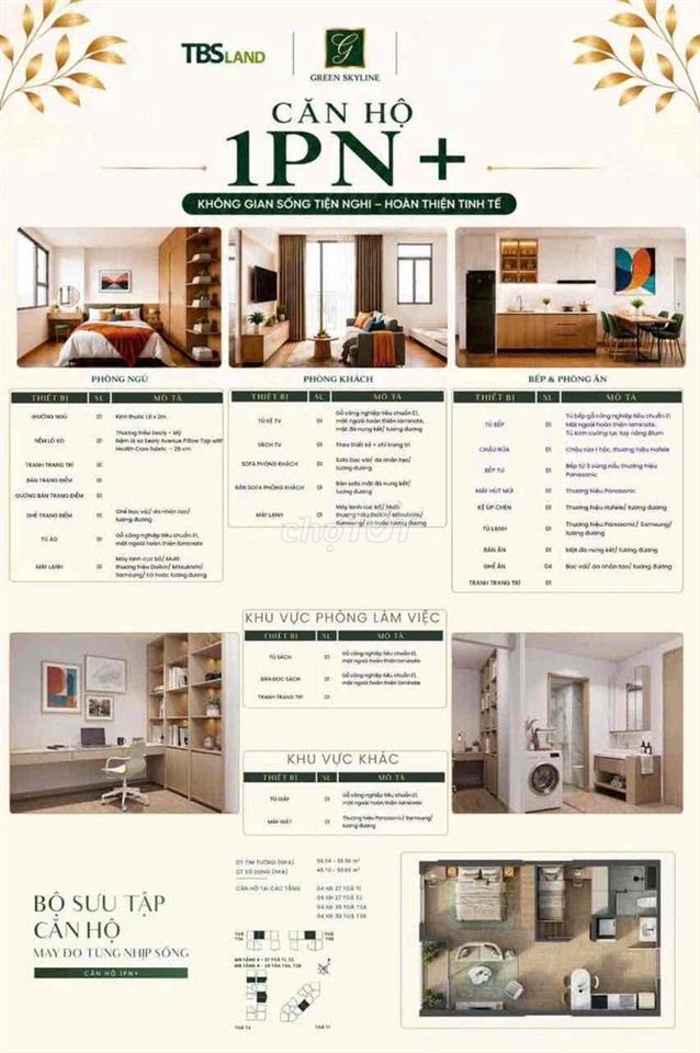 GIỎ HÀNG MỞ BÁN MỚI NHẤT CĂN 2PN2WC Full NT GIÁ 3,85 tỷ Green Skyline