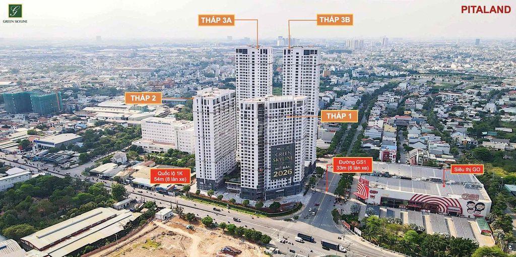 GIỎ HÀNG MỞ BÁN MỚI NHẤT CĂN 2PN2WC Full NT GIÁ 3,85 tỷ Green Skyline