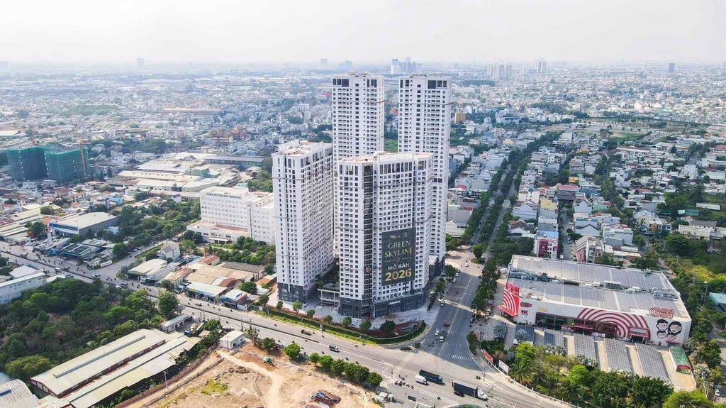 Green Skyline bán 2PN2WC 66m2 view Đông Nam bàn giao full nội thất