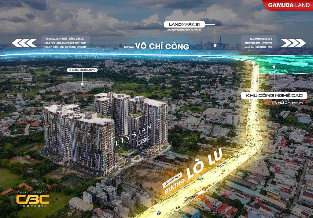 CHÍNH CHỦ CHUYỂN NHƯỢNG CĂN B609 ELYSIAN GAMUDA LAND - KHÔNG CHÊNH