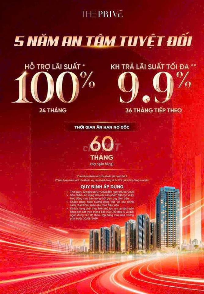 Giá Chiết Khấu 13% + 500tr, Tổng giá 7,849 tỷ 2pn 81m