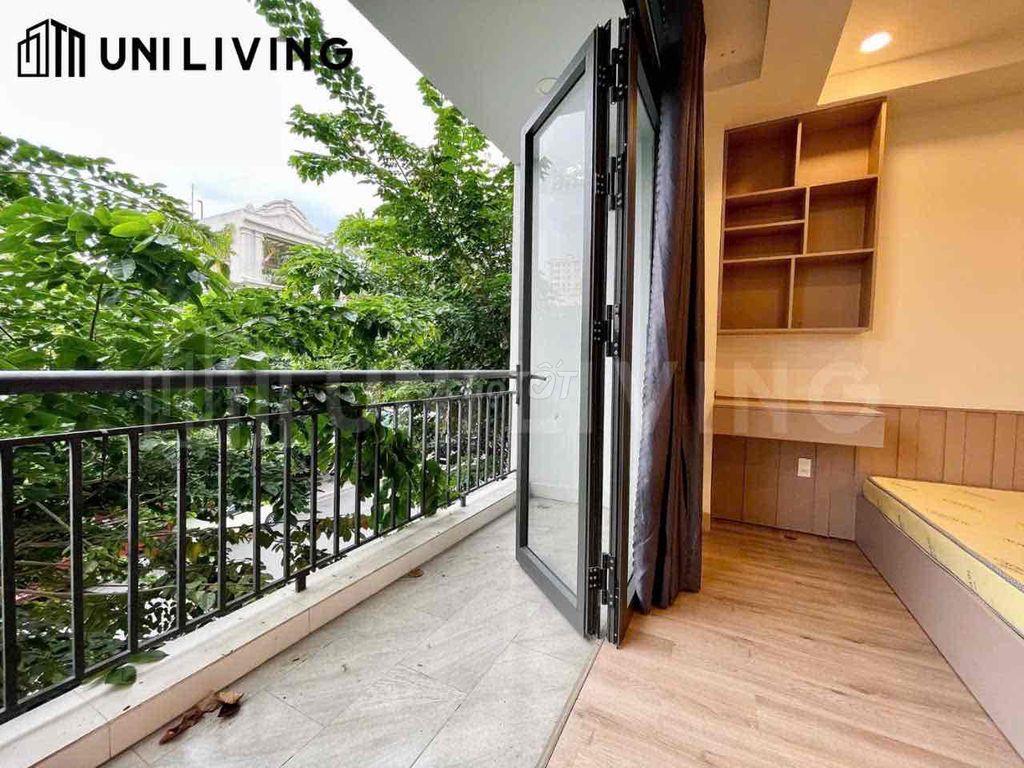 CHO THUÊ CĂN HỘ DỊCH VỤ NGAY VÒNG XOAY TRẦN NÃO CÓ BAN CÔNG LỚN