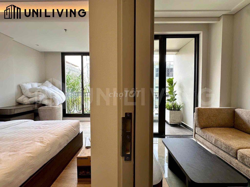 CHO THUÊ CHDV 1 PHÒNG NGỦ, BAN CÔNG THOÁNG RA CẦU SG CHỈ 5P