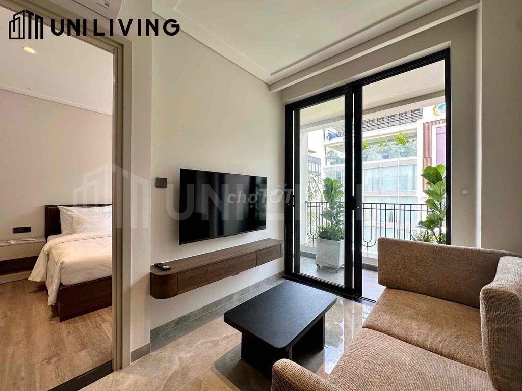 CHO THUÊ CHDV 1 PHÒNG NGỦ, BAN CÔNG THOÁNG RA CẦU SG CHỈ 5P