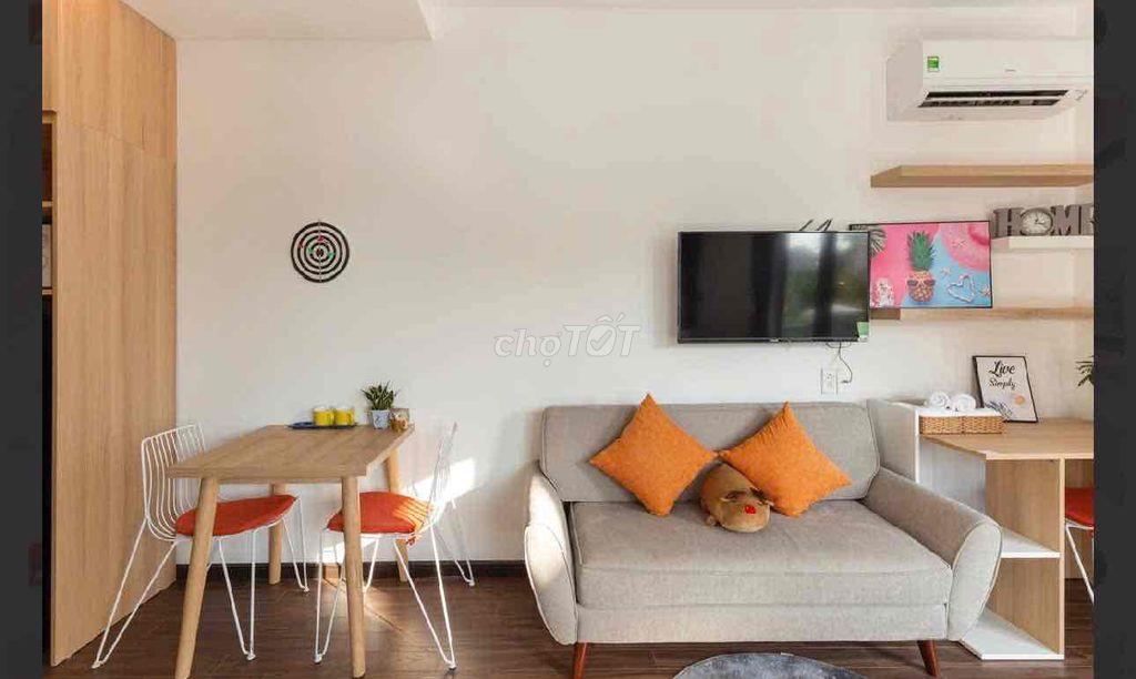 Cho thuê CHDV studio ban công thoáng đãng, nhiều ánh sáng