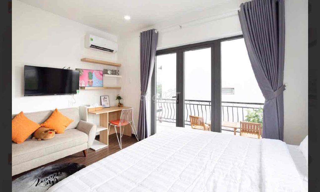Cho thuê CHDV studio ban công thoáng đãng, nhiều ánh sáng