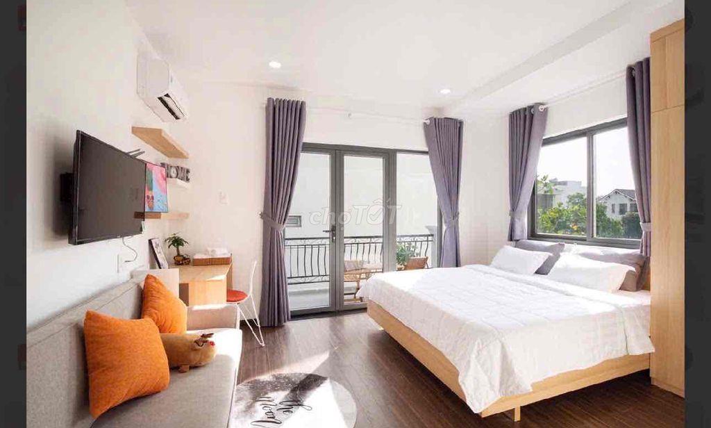 Cho thuê CHDV studio ban công thoáng đãng, nhiều ánh sáng
