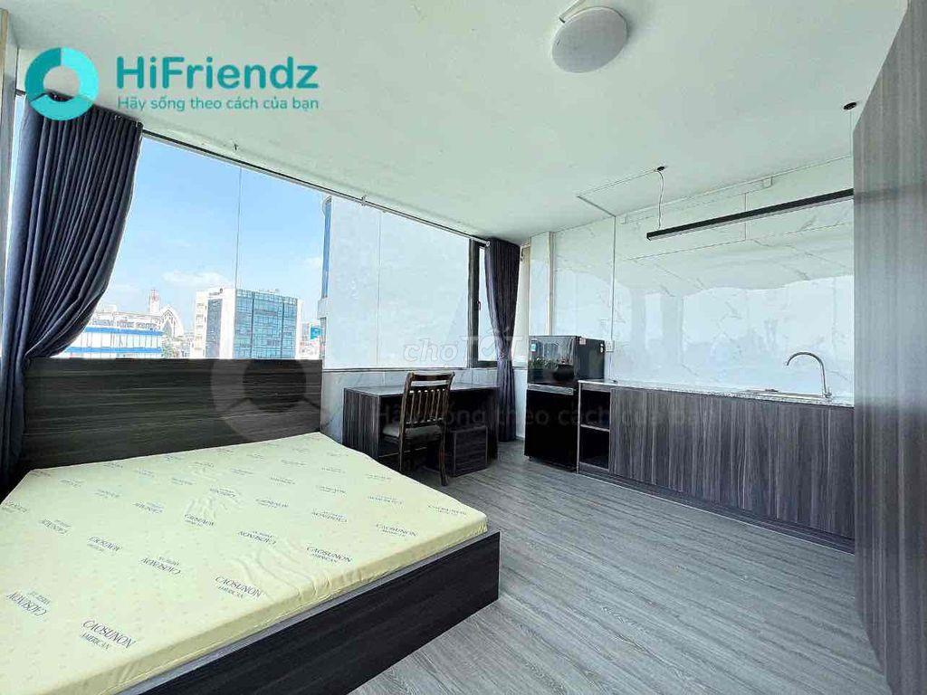 Studio tràn ngập ánh sáng, 2 cửa sổ siêu lớn, view landmark