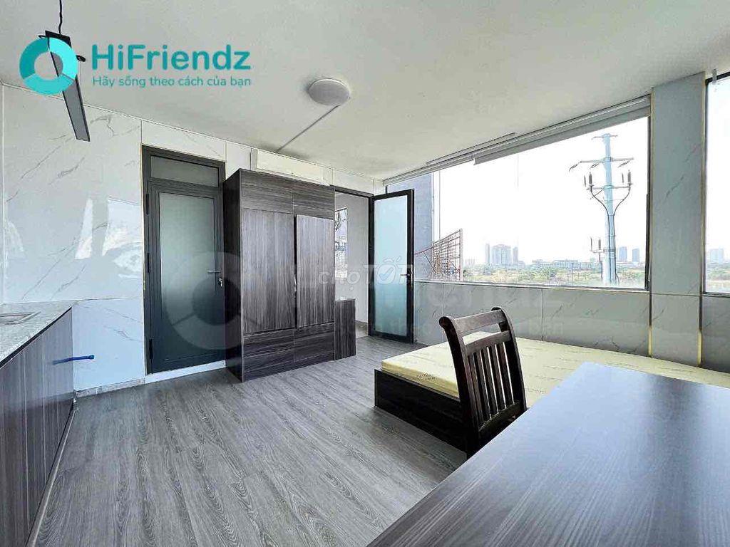 Studio tràn ngập ánh sáng, 2 cửa sổ siêu lớn, view landmark