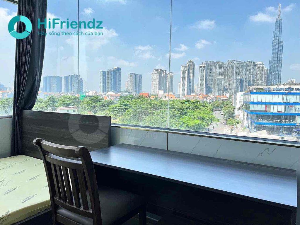 Studio tràn ngập ánh sáng, 2 cửa sổ siêu lớn, view landmark