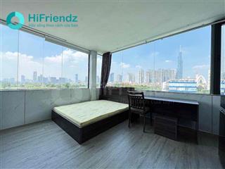 Studio tràn ngập ánh sáng, 2 cửa sổ siêu lớn, view landmark