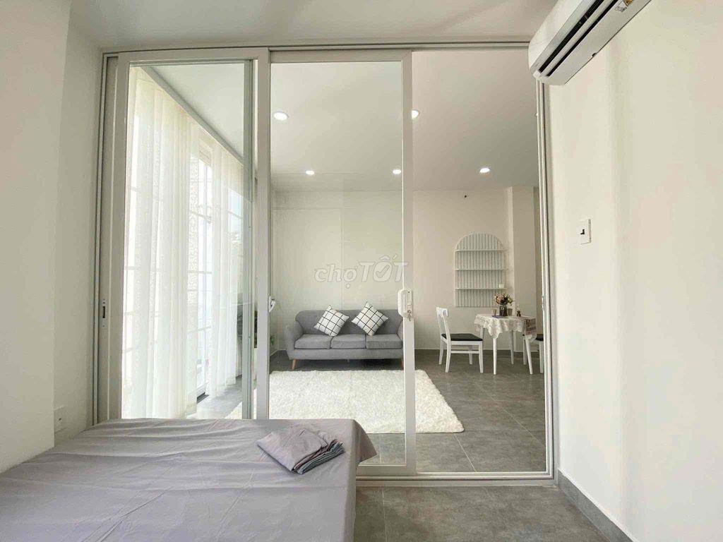🌾🪸HOT! HOT! STUDIO BAN CÔNG 1PN TÁCH BẾP TONE TRẮNG SỮA SIÊU XINH IU🌾🪸