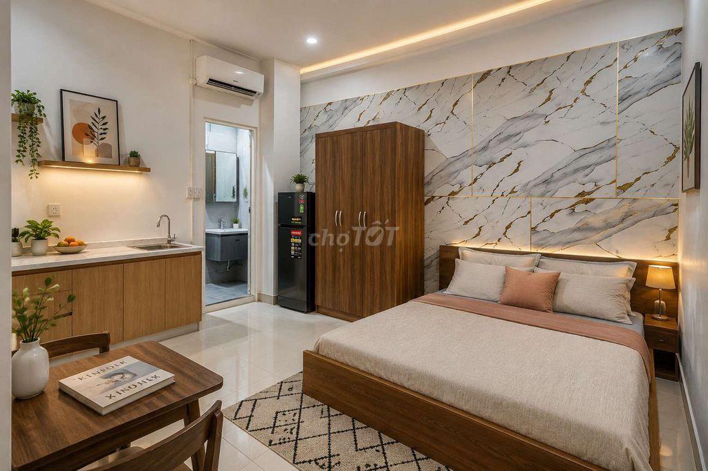 CHDV/STUDIO GẦN TRẦN NÃO MỚI 100% FULL NT