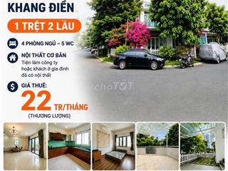 NHÀ PHỐ MEGA RUBY KHANG ĐIỀN - 11X15M - NT CƠ BẢN 4PN - TIỆN LÀM CTY