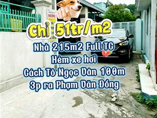 (CC) NGỘP BANK CẦN B.Á.N căn 215m2-Chỉ 51tr/m2 - HXH - Tô Ngọc Vân
