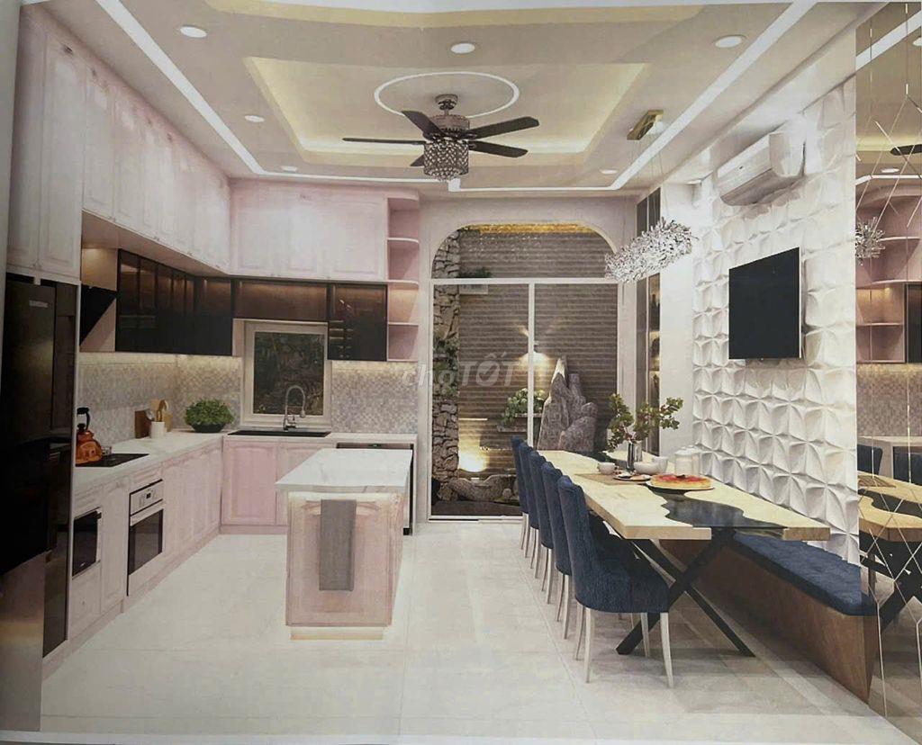 Cần tiền bán gấp nhà đẹp nội thất cao cấp khu dân cư DA Khang Điền