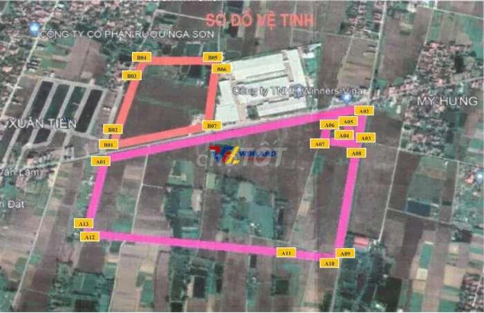 B.án lô đất phân lô vỉa hè,  kd đỉnh,  cổng kcn Tam Linh Nga Sơn 100m2