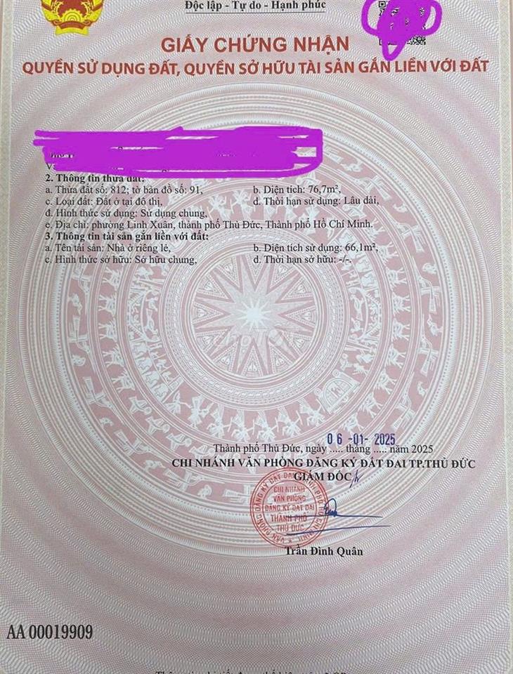 Bán đất xây CHDV 2 lô liền kề 74m2 đường số 8 Linh Xuân thủ Đức 4 ty79