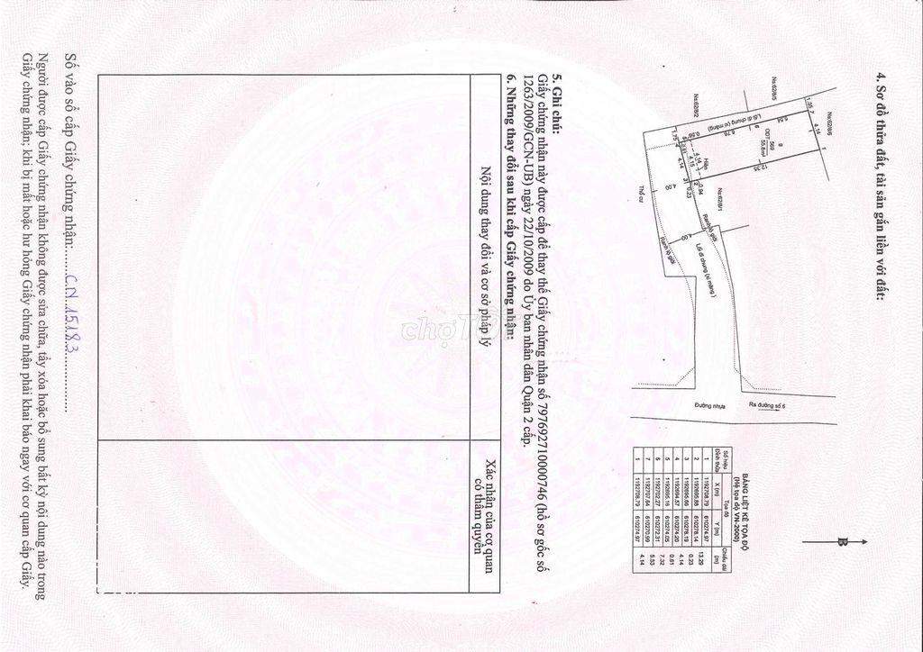 Bán nhà  60m2 Đường 6 , Bình Trưng Tây
