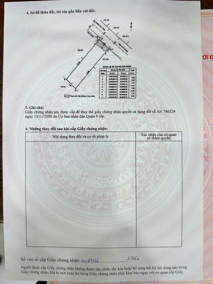 MAN THIỆN TĂNG NHƠN PHÚ A, HẺM XE HƠI, 64M2, GIÁ 4.8 TỶ.