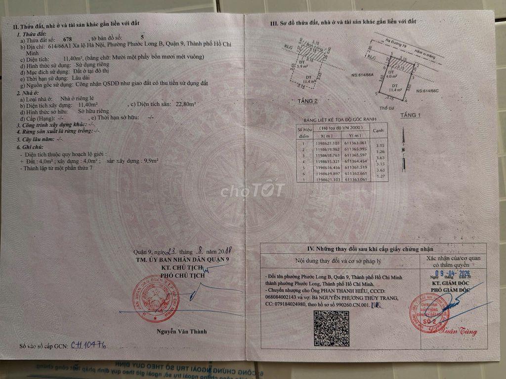 Nhà giá rẻ Phường Phước Long