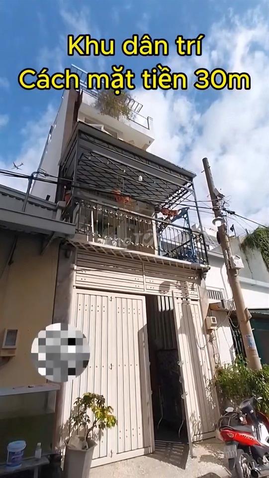 Bán nhà 4 tầng Linh Đông, Thủ Đức  73.3m2 (4x18.5)  Hẻm 7m, Gần VĐ2