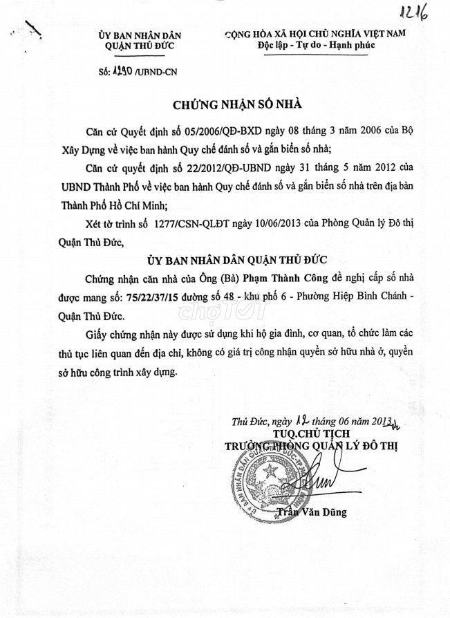 CHÍNH CHỦ - NHÀ RẺ HƠN CHUNG CƯ - NGAY METRO BÌNH TRIỆU, THỦ ĐỨC