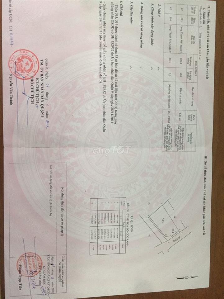 Bán Nhà đất 10mx23m hai mặt tiền hẻm Lê Văn Việt p.Long Bình tp.HCM