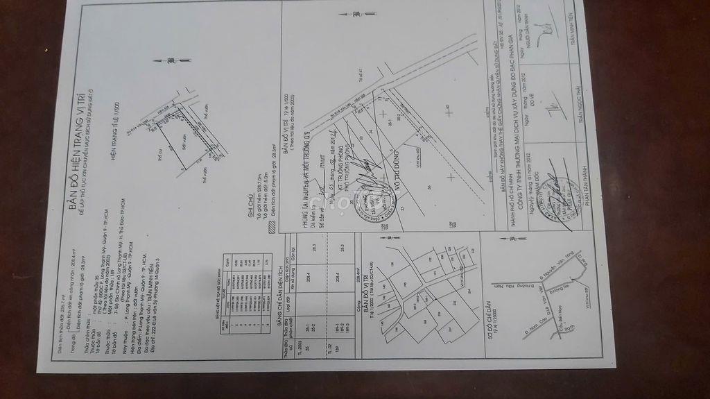 Bán Nhà đất 10mx23m hai mặt tiền hẻm Lê Văn Việt p.Long Bình tp.HCM