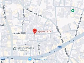 bán đất 79m2 mặt tiền Nguyễn Thị Út, phường Đông Hòa, 4,95tỷ