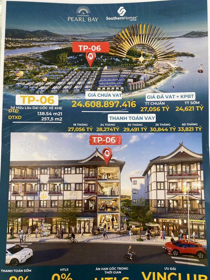 Bán nhà xây sẵn tại dự án Vinhomes Pearl Bay Nha Trang