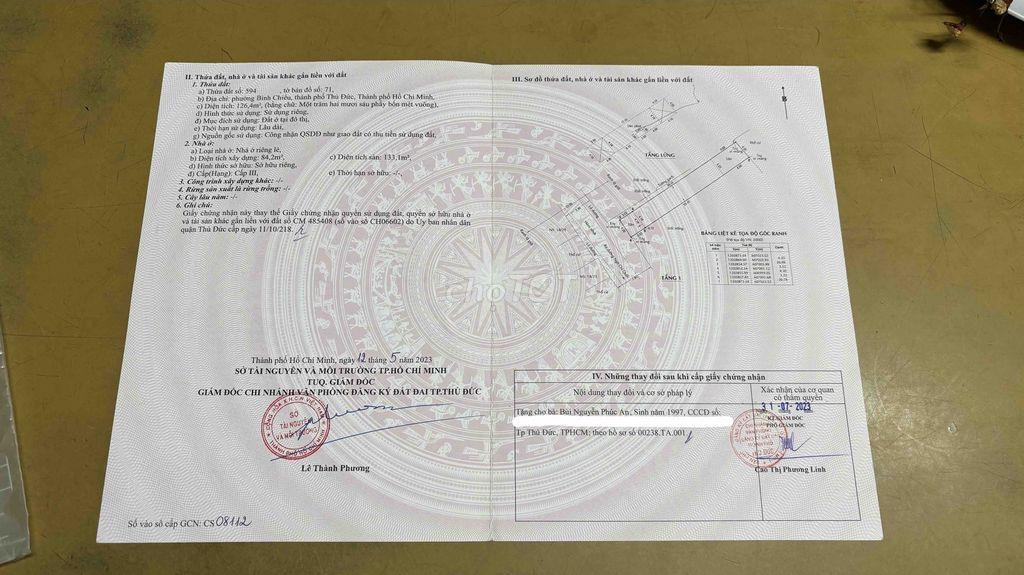 Chính chủ bán nhà hẻm 18 Ngô Chí Quốc.