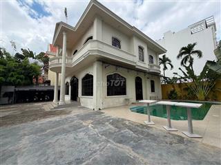 Villa 1trệt 1lầu hồ bơi, Trần Văn Sắc, Thảo Điền (600m2). Giá 180tr/th