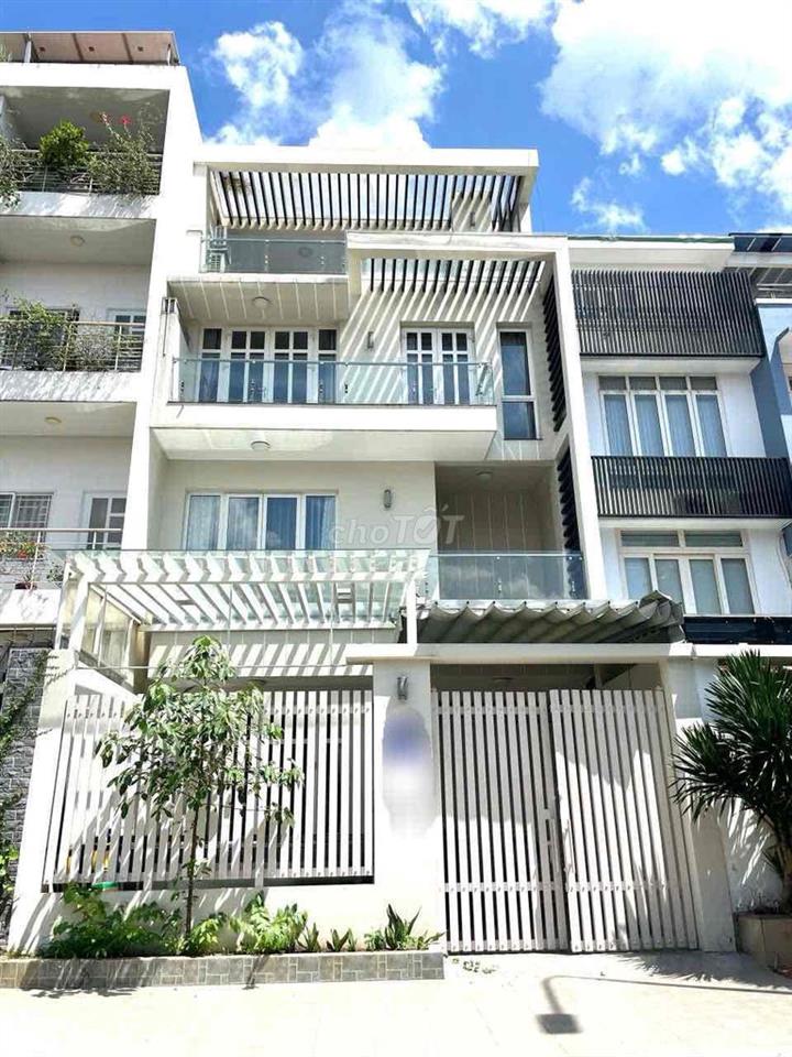 Cho thuê nhà Khu biệt thự Lương Định Của,(7x20m) 3 Lầu 5P