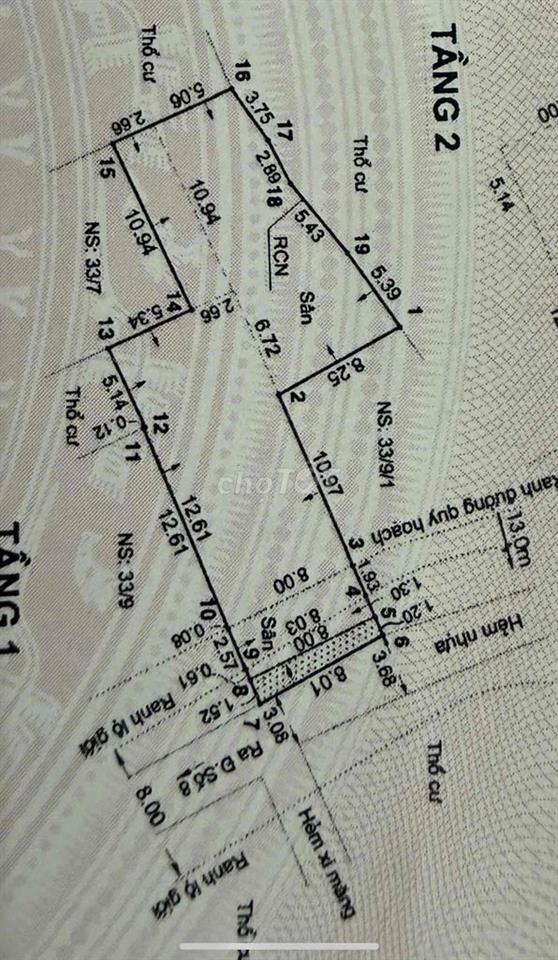 Cho Thuê Vp/MB 500m2 Đs.8,p.Linh Xuân Ngang 8 nở hậu 2 Tầng 32.8tr TL